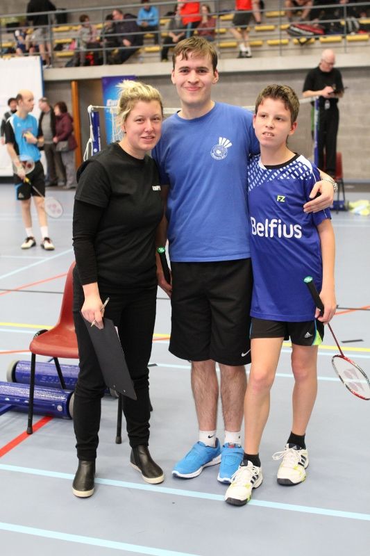 Belgische Kampioenschappen G-badminton Herne 2017